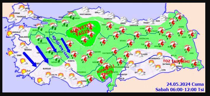 Meteorolojiden bölge ve saat verip uyardı! Fırtına geliyor 14